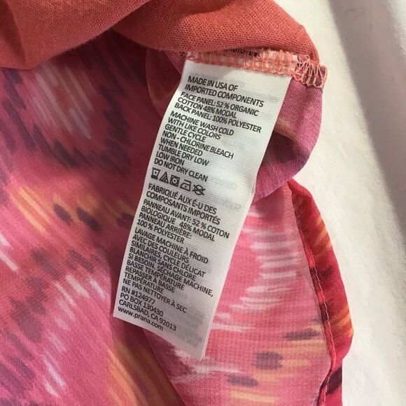 New Prana Dina Top Short Sleeve HiLo Geometric - Picture 4 of 8